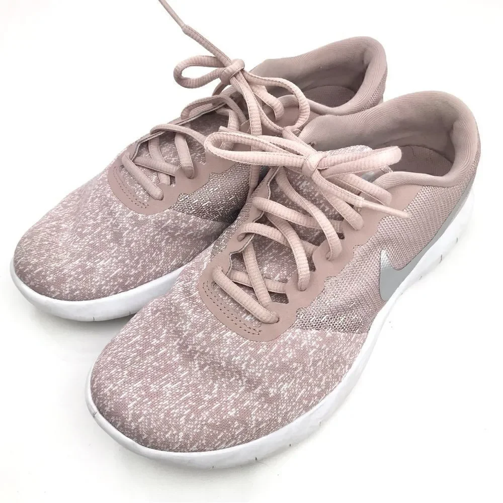 Nike Flex Contact Mottled Pink Lightweight Running Athletic Performance Sneakers